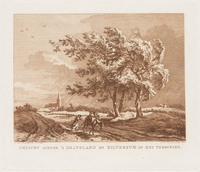 TvB G 3518
          <br/>
          Gezicht achter 's Graveland en Hilversum in het verschiet.
          <br/>
          <em>Wit, Jacob de (1695-1754)</em>